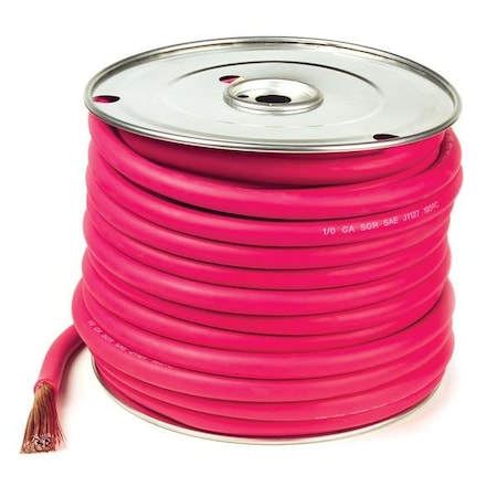 Battery Cable,Red,2/0 Ga,25 Ft. Spool