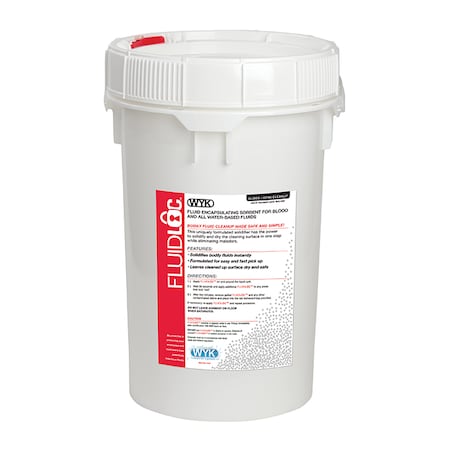 Blood Clean-Up,Screw Top Pail,6.5 Gal.