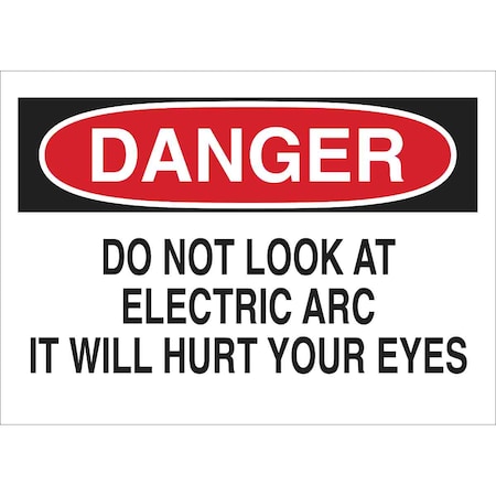 Sign,Danger,Electric Arc,10X14