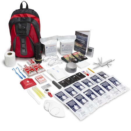 Essentials Complete Kit, 2 Person, Red Backpack