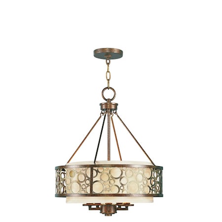 Avalon 5 Light Palacial Bronze With Gilded Accents Chandelier