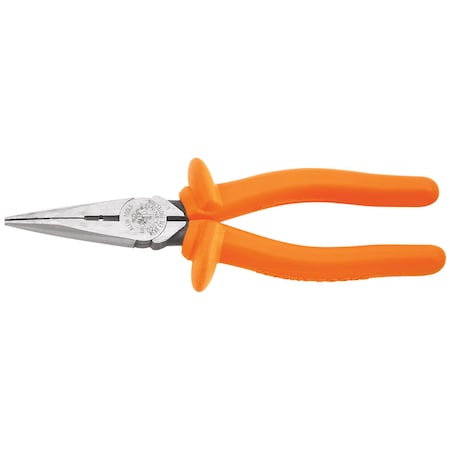 8 7/8 In D203 Needle Nose Plier,Side Cutter Cushion Grip Handle
