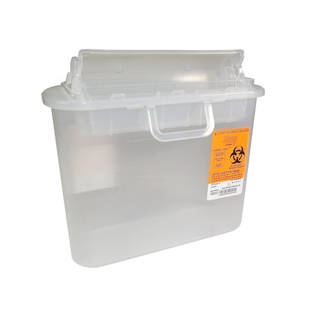 Sharps Container,5.4 Qt.,Clear,PK12