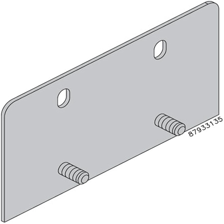 Mounting Bracket Kit, 14.00 Fits 14 Ga., Gray, Steel