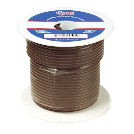 Primary Wire,12 Gauge,Brown,100 Ft.Spool