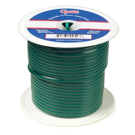 Primary Wire,16 Gauge,Green,100 Ft.Spool