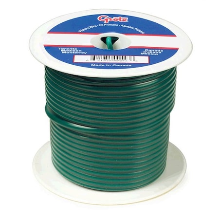 Primary Wire,18 Gauge,Green,100 Ft.Spool