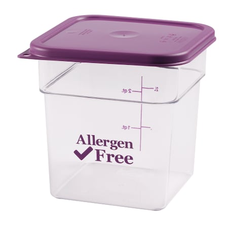 Food Storage Container,7 1/4 In L,Purple