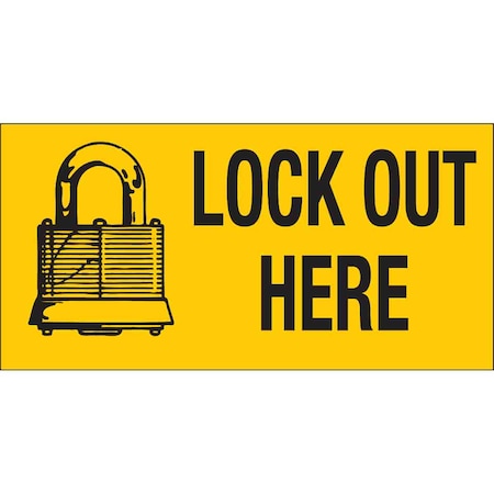 Lockout Sign, 2 1/4 In Height, 4 1/2 In Width, Polyester, Rectangle, English