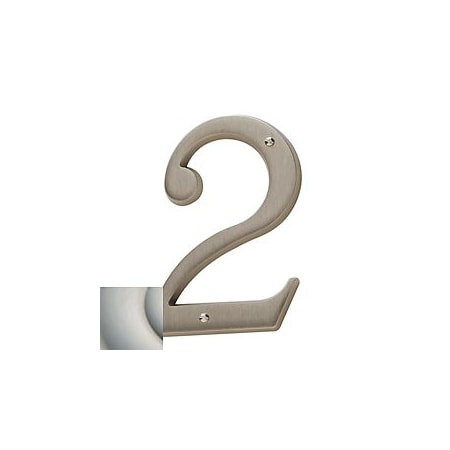 Estate Lifetime Satin Nickel House Numbers