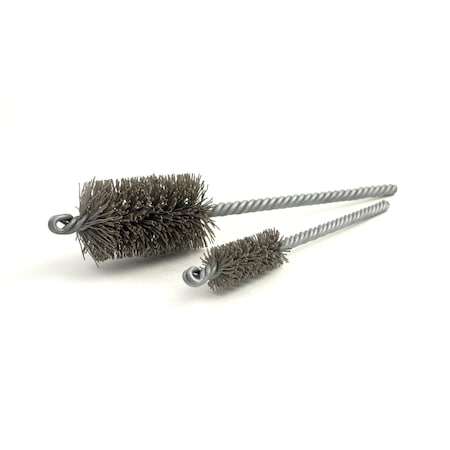 90AY1250320SC Abrasive Nylon Brush. For 1.250 Bore Dia., 320SC, 2 Brush Part, 8 OAL