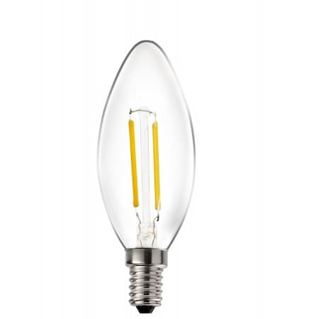 Clear Glass Dimmable Light Bulb Soft White Color 3000K E12 60-Pack