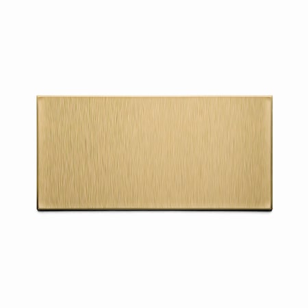 Metal Backsplash 3X6 Short Grain Br,PK 8