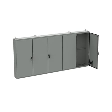Free-Stand, Multi-Door, Type 12, 86.12x187.00x20.12, Gray, Steel