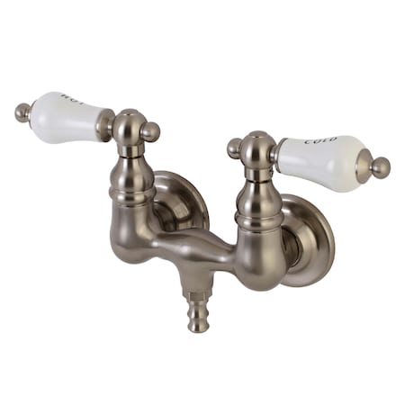 Wall-Mount Clawfoot Tub Faucet, Brushed Nickel, Tub Wall Mount