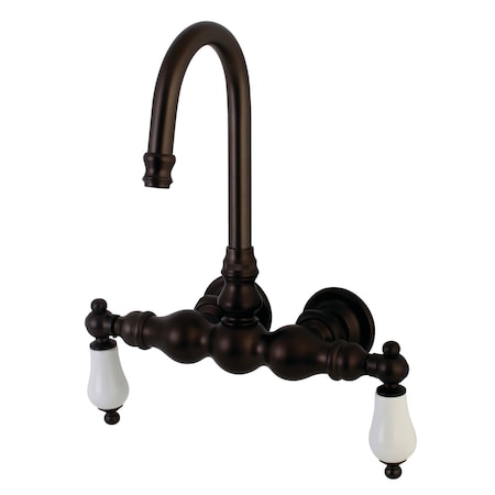 Wall-Mount Clawfoot Tub Faucet, Oil Rubbed Bronze, Tub Wall Mount