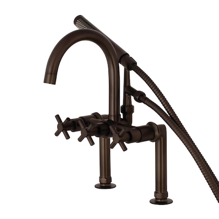 Deck-Mount Clawfoot Tub Faucet, Oil Rubbed Bronze, Deck Mount
