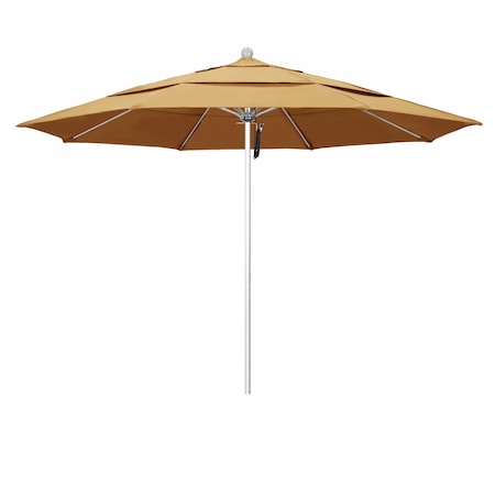 Patio Umbrella, Octagon, 107 H, Sunbrella Fabric, Wheat