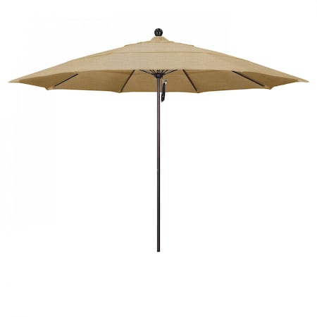 Patio Umbrella, Octagon, 107 H, Sunbrella Fabric, Linen Sesame