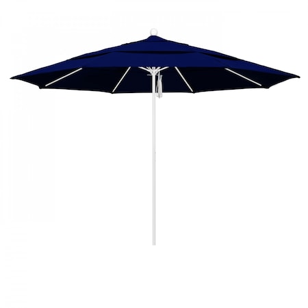 Patio Umbrella, Octagon, 107 H, Sunbrella Fabric, True Blue