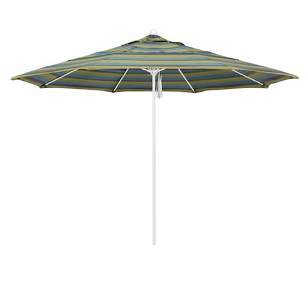 Patio Umbrella, Octagon, 107 H, Sunbrella Fabric, Astoria Lagoon