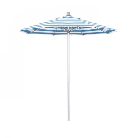 Patio Umbrella, Octagon, 96 H, Sunbrella Fabric, Cabana Regatta