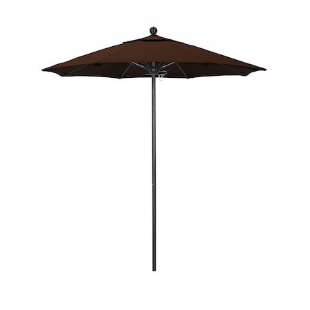 Patio Umbrella, Octagon, 96 H, Sunbrella Fabric, Bay Brown