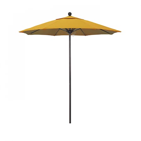 Patio Umbrella, Octagon, 96 H, Olefin Fabric, Lemon