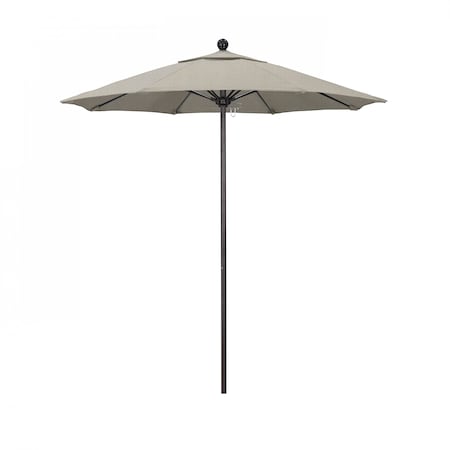 Patio Umbrella, Octagon, 96 H, Olefin Fabric, Woven Granite