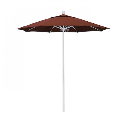 Patio Umbrella, Octagon, 96 H, Sunbrella Fabric, Terracotta