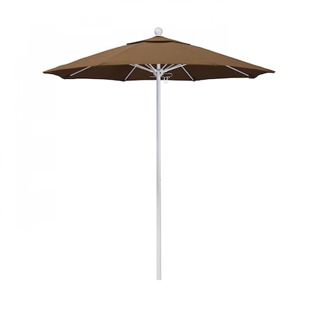 Patio Umbrella, Octagon, 96 H, Sunbrella Fabric, Teak