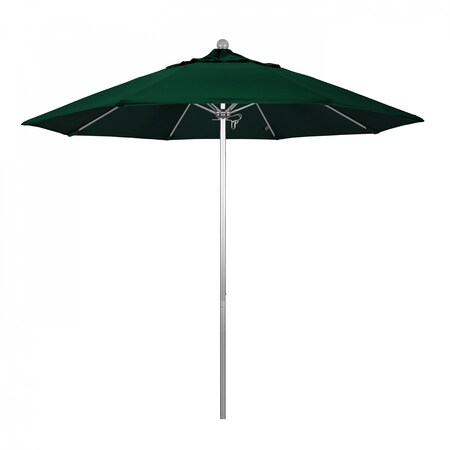 Patio Umbrella, Octagon, 103 H, Sunbrella Fabric, Forest Green
