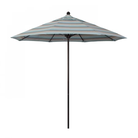 Patio Umbrella, Octagon, 103 H, Sunbrella Fabric, Gateway Mist  
