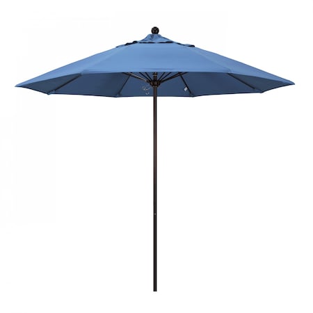 Patio Umbrella, Octagon, 103 H, Olefin Fabric, Frost Blue