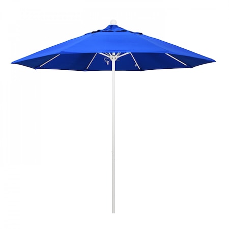 Patio Umbrella, Octagon, 103 H, Sunbrella Fabric, Pacific Blue