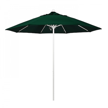 Patio Umbrella, Octagon, 103 H, Olefin Fabric, Hunter Green