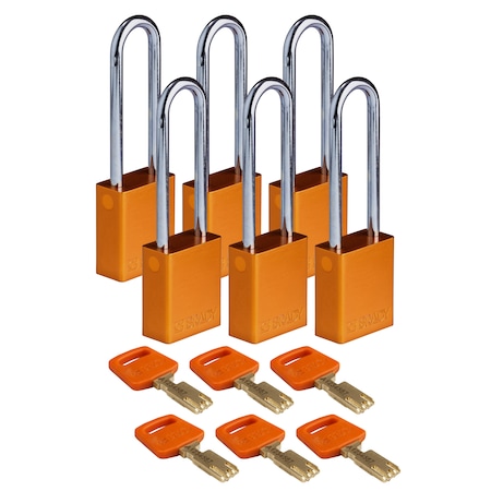 Lockout Padlock Aluminum Orange 3.0