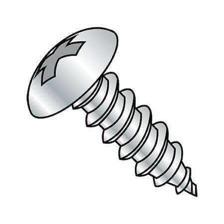 Concrete Screw, #10-12 Dia., Truss, 1 1/2 In L, Steel Zinc Plated, 3000 PK