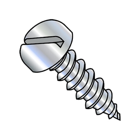 Self-Drilling Screw, #8-15 X 3/4 In, Zinc Plated Steel Pan Head Slotted Drive, 8000 PK