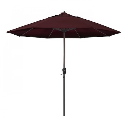 Patio Umbrella, Octagon, 102 H, Pacifica Fabric, Burgundy