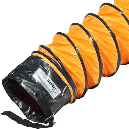 Air Ventilator Orange Ventilation Duct Hose - 16 ID X 25' Length Hose (Fully Stretched)