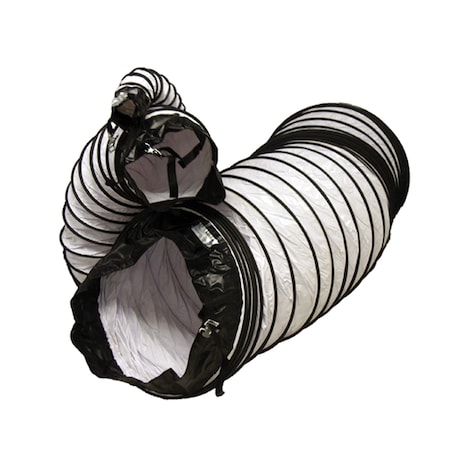 Air Ventilator White Ventilation Duct Hose (Fully Stretched), 20-Inch By 25-Feet