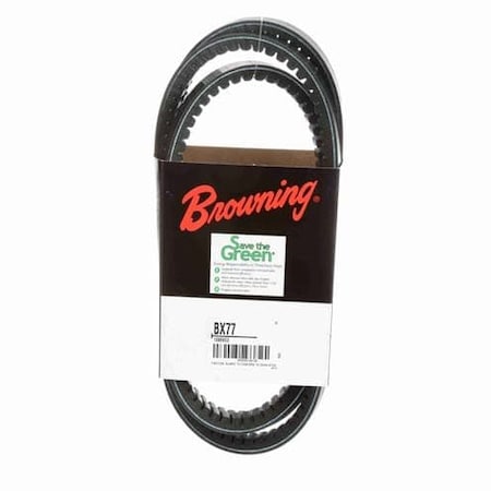 BX77 Cogged V-Belt, 1 Ribs