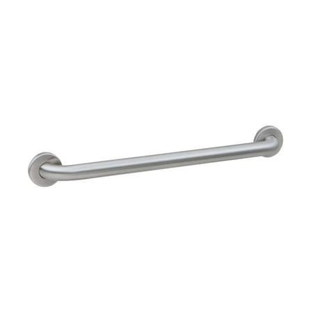 24 L, Peened, Stainless Steel, B58069924 Satin Stainless Steel Grab Bar, Satin Stainless Steel