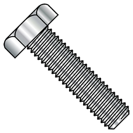 3/8-16 Hex Head Cap Screw, 18-8 Stainless Steel, 6 In L, 50 PK