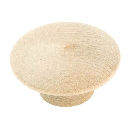 BP814WD-10PACK 2 (51 Mm) Value Oversized Knob Unfinished Wood, Birch