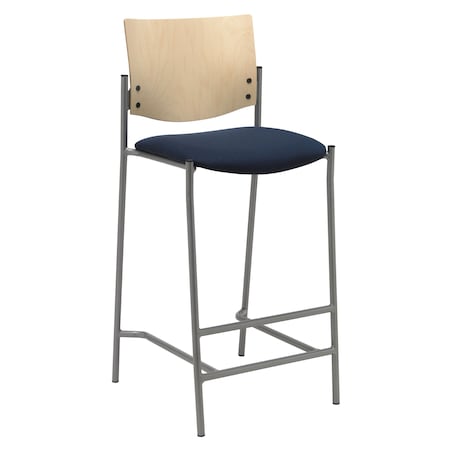 Stool,Ntrl Back,Vinyl Seat,Grape