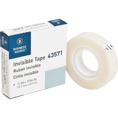 Tape,Roll,Invis,1/2X1296,PK12