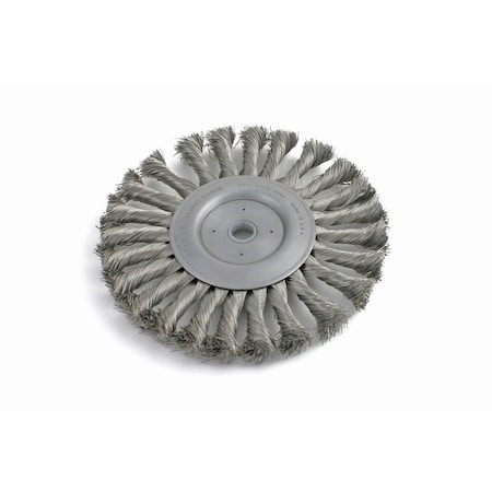 BTC314, 3 Knotted Wire Wheel, .014 CS, 1/2-3/8 Arbor Hole, .500 Trim, .437 Face Width