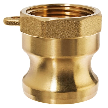 Cam And Groove Fitting, Brass, A, 3 Adapter X 3 Female NPT